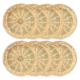 thumbnail image 1 of 8 Pack Bamboo Paper Plate Holders, 10 Inches Reusable for Dinner Plates Hand Woven Wicker Paper Plate Baskets, 1 of 5