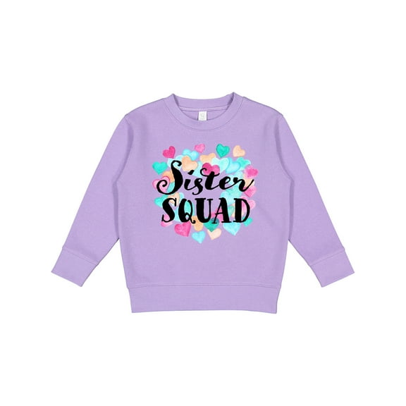 Inktastic Sister Squad Hearts Toddler Sweatshirt
