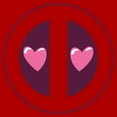 thumbnail image 2 of Men's Marvel: Deadpool Heart Eyes Mask Graphic T-Shirt, 2 of 5