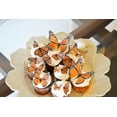 thumbnail image 3 of Edible Butterflies Assorted Size Premium Crafted Made in the USA - Cake and Cupcake Toppers, Decoration (Orange Monarch), 3 of 6