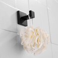 thumbnail image 4 of Acero inoxidable de alta calidad 4 piezas de accesorios de hardware de baño juego de toallas colgantes en la pared juego de bastidores de papel gancho de túnica negro, 4 of 5