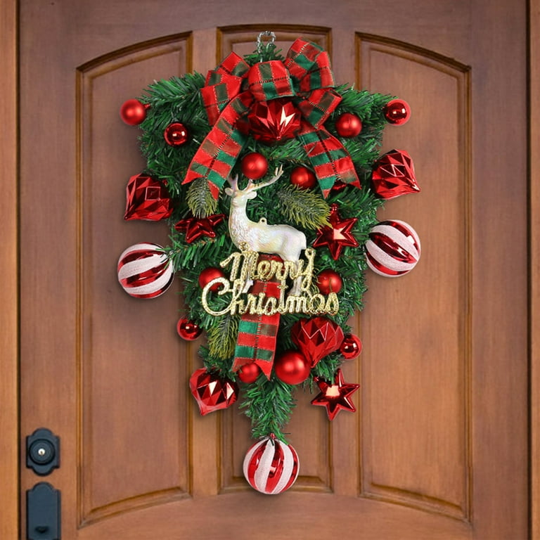 新入荷 Christmas Red Fruit Christmas Wreath Outdoor Courtyard 季節用品