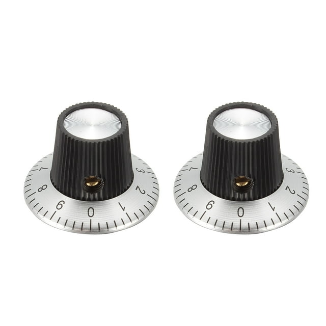 2 Pcs Botón de Control de Altavoz, Botón de Amplificador de Potencia, Tapa de Botón Digital de 29x18mm para Potenciómetro de Eje de 6mm