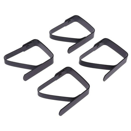 

4 Pcs Black Black Tablecloth Clip Tablecloth Fixing Clip 5X4cm Tablecloth Clip for Buffet /Barbecue/Garden Party