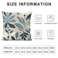 thumbnail image 5 of COMIO Teal White Pillow Covers Turquoise Colored Dahlia Floral Decor Throw Pillows Summer Modern Geometry Flower Outdoor Decorative Cushion Cases for Sofa Couch Bed Decoration, 5 of 5