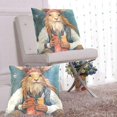 thumbnail image 6 of Deer Holding Christmas Gift Throw Pillow Covers 16x16 Inch 2 Packs Decorative Square for Living Room Couch Bed Sofa, 6 of 6