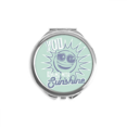 thumbnail image 1 of Miroir Compact Rond Portable en Verre Bleu Soleil, 1 of 3