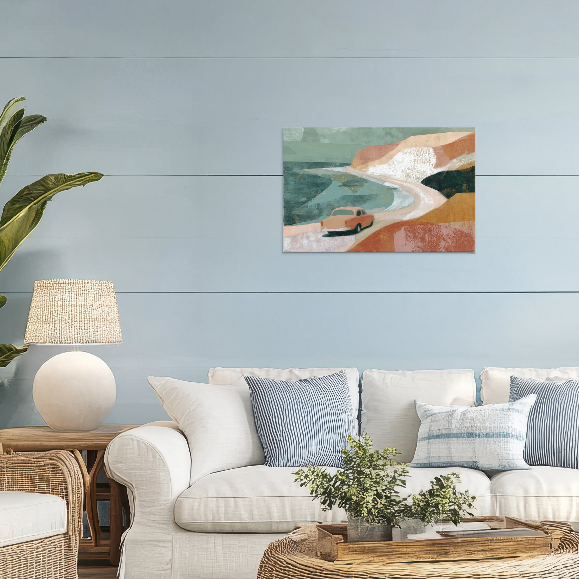 Stupell Industries Classic Car on Coastal Highway Canvas Wall Art, design by Chromatic Storm Studio