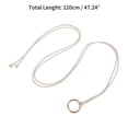 thumbnail image 3 of Unique Bargains 1 Pc Adjustable Waist Cord Elegant Circle Knot Buckle Handmade Cord Belt for Women White, 3 of 5