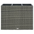 thumbnail image 5 of SAFAVIEH Rita Solid Glam Wicker Patio 3-Pot Flower Rack, Grey Brown, 5 of 12