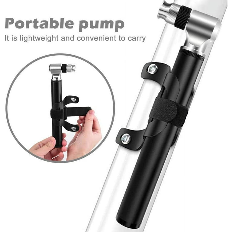 Topboutique Mini Bike Pump, 300 PSIFull Set Mini Bicycle Pump Hand