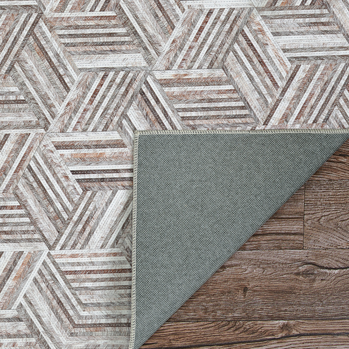 Couristan Prairie Geo Mosaic Grey-Blush Area Rug, 2'3" x 7'10" Runner