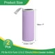 thumbnail image 2 of 2 piezas de funda para botella de agua de neopreno, bolsa portabotellas de vidrio aislante de 18.5 oz, funda para botella de bebida colapsable con asa, púrpura claro, 2 of 7