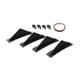 thumbnail image 1 of Labio de alerón, difusor trasero universal Canard para coche, compatible con estilo 00 Arco negro, 1 of 9