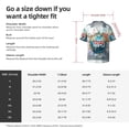 thumbnail image 7 of Vsdgher Travel Around The World Print Men's Wrinkle Free Untucked Cuban Shirt Business Casual Button Down Shirts Short Sleeve Shirt, 7 of 7