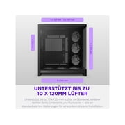 H6 RGB+ (2026) Compact Dual-chamber ATX Case - All Black