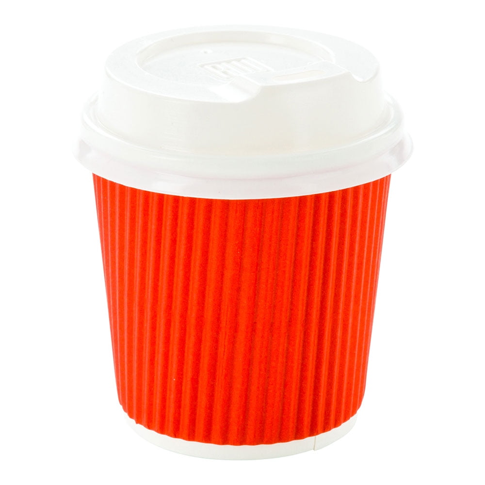 White Plastic Coffee Cup Lid Fits 4 oz 500 count box