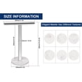 thumbnail image 2 of TShape Hand Towel HolderBath Towel RackStanding with Balanced Base Towel Bar for Bathroom Kitchen Vanity Countertop, Modern Stand Towel Ring with Marble Base ( , Chrome), 2 of 9