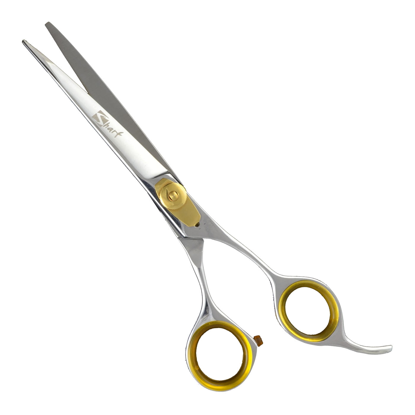 4.5, 5.5 or 6.5 KS Straight or Curved Gunmetal Gray Micro Serrated Pet  Grooming Scissor