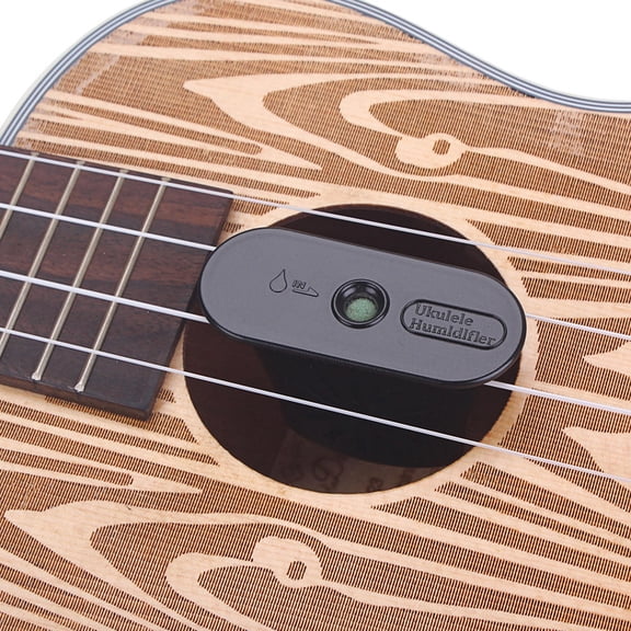 POPETPOP Black Ukulele Winter Protection Device Humidifier for Guitar with Easy String Suspension