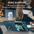 thumbnail image 5 of Compatible for Samsung Galaxy Z Flip 7 Case with Kickstand, Built-in 360°Rotate Ring Stand Magnetic Hard PC Cover Case for Samsung Galaxy Z Flip 7 5G, Blue, 5 of 10