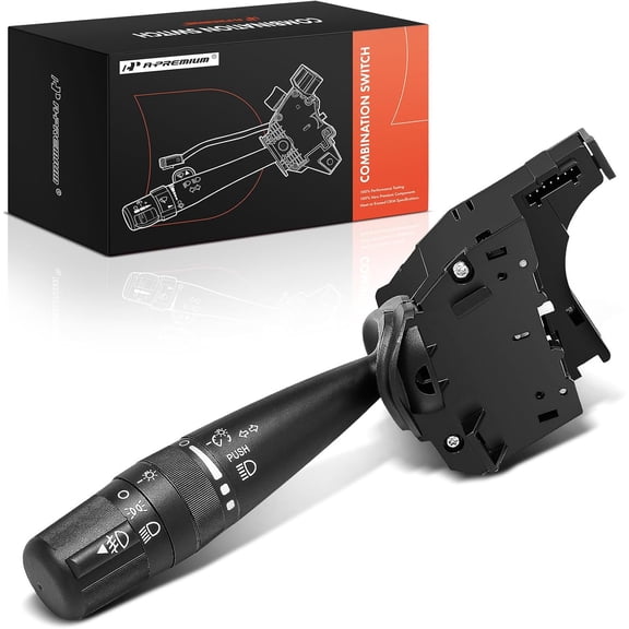 A-Premium Turn Signal Multifunction Switch Compatible with Jeep Chrysler Dodge - 2006-2018 - JK MK KK XK WK 200 Sebring Avenger Caliber Journey, Replace# CBS1703, with Fog Light Headlight Dimmer