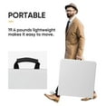 thumbnail image 4 of SONGMY 4ft Portable Folding Table - Plastic Indoor Outdoor Picnic Party Camp Dining Table with Handle, Compact White Fold-up Table, 4 of 8