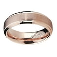 thumbnail image 3 of Metal Masters 6mm Rose Plated Tungsten Carbide Wedding Band Ring Mens Band Comfort-Fit, 3 of 6