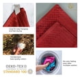thumbnail image 6 of Cotton Highly Absorbent 12-Piece Solid and Checkered Border Towel Set, Burgundy, by Superior, 6 of 7