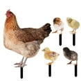 thumbnail image 1 of SHISUYAN 1 Set Lawn Chicken Stake Simulation Chicken Yards Art Sign Hen Sign Small Chick Stake, 1 of 8