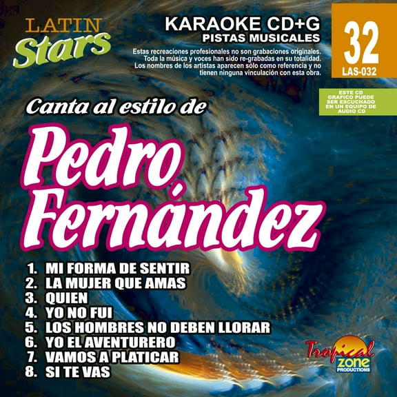 Karaoke Latin Stars 032 Pedro Fernandez