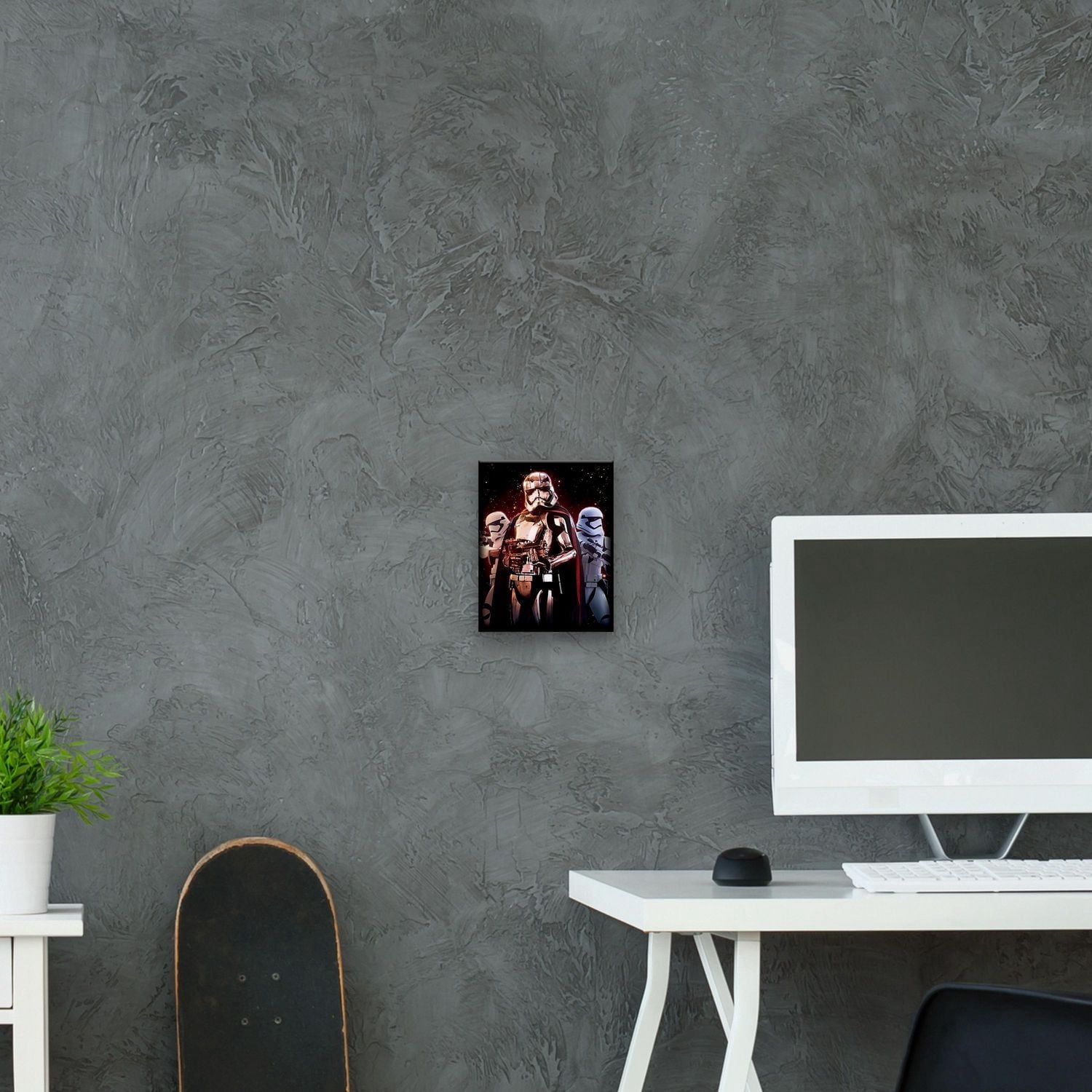 Artissimo Designs Captain Phasma Night Sky  Printed Canvas - 6.5W x 8.5H x .5D