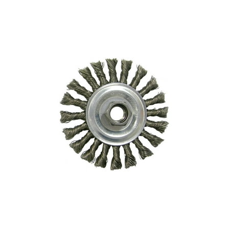 Weiler Vortec Pro 4 in. Cable Twist Wire Wheel Brush Steel 20000 rpm 1 pc.