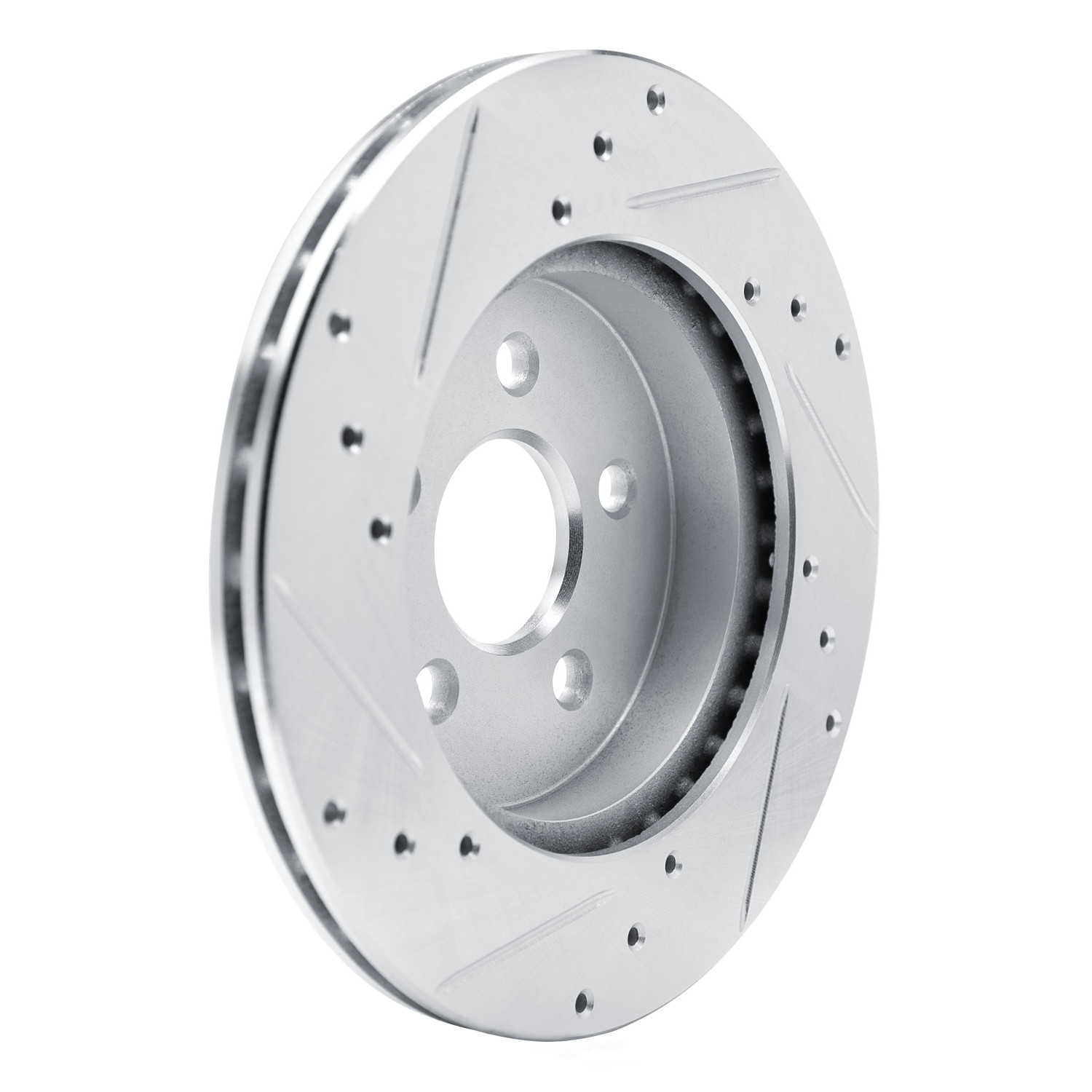 Dynamic Friction Company 631-52009R DFC Brake Rotor - Drilled And Slotted - Silver
