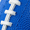 Blue, variant on Franklin Sports Grip-Rite 100 Junior Rubber Football