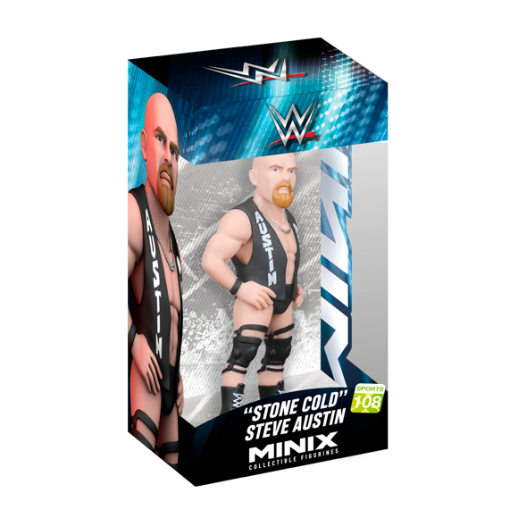 12 cm (4 pouces) Minix Collectible Figurine WWE - Stone Cold Steve Austin