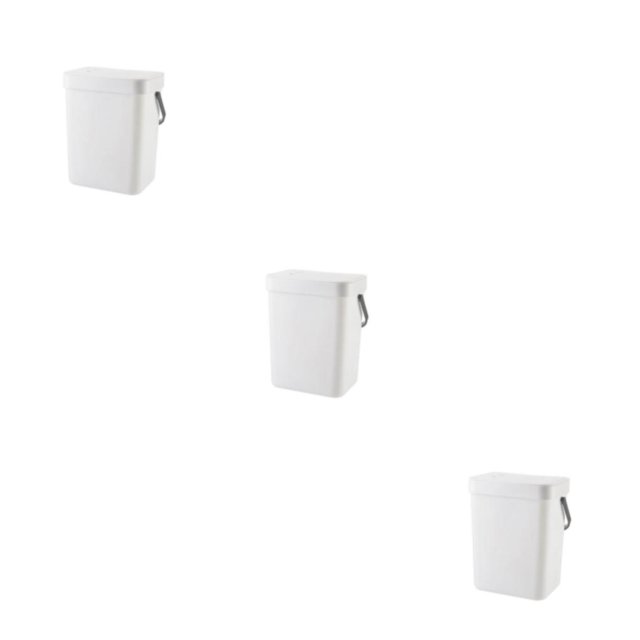 Cateissary Cubo de basura Cubo de basura Cesto de basura Accesorios para el hogar Puerta de ahorro de espacio Plásticos multiusos Gadget de Type1 NO1