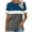 Navy2, variant on ameIAEA Summer Short Sleeve Tops for Women Round Neck Color Block Casual Loose Tee Shirts