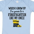 thumbnail image 4 of Inktastic Future Firefighter Like My Uncle Boys or Girls Baby Bodysuit, 4 of 5