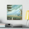 thumbnail image 3 of Windmill in Moonlight - Canvas, 3 of 10