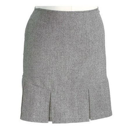 M.E. - Women's Plus Box-Pleat Tweed Skirt