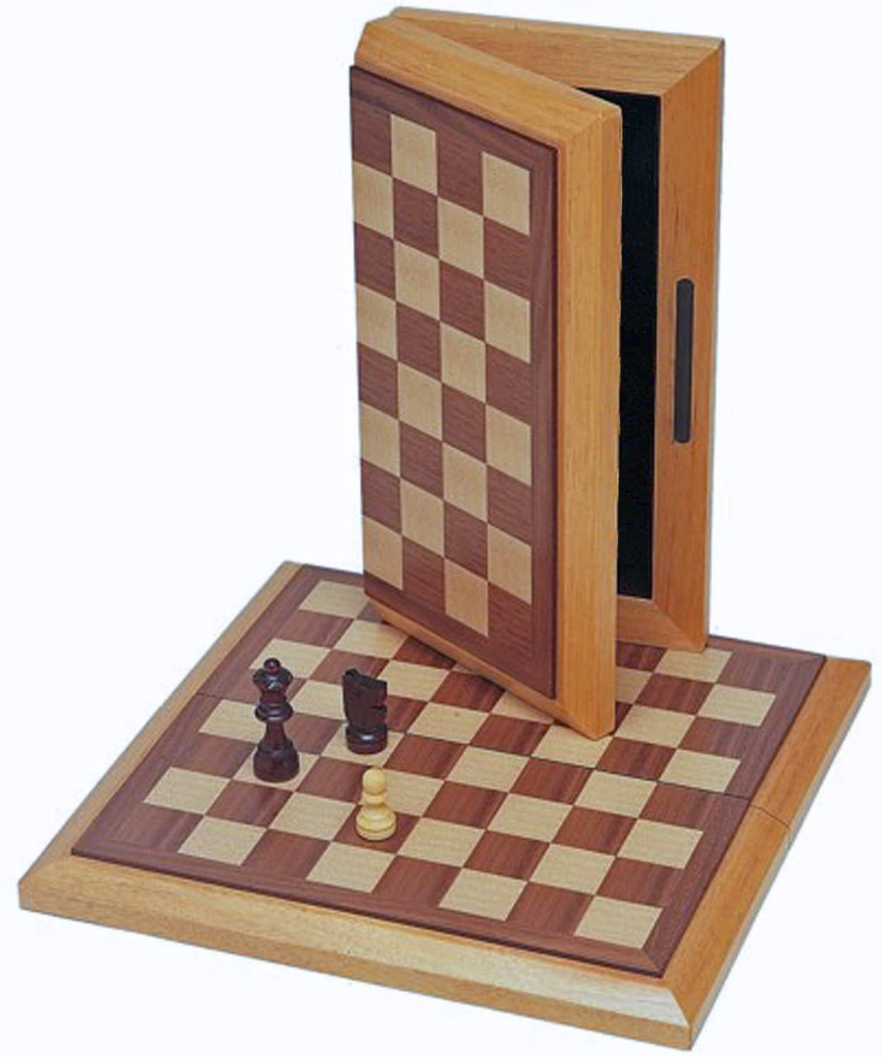Large 36 X 36cm Magnetic Folding UK Strandard Chess Board Game Set Modern Colour 