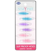 Goody 6pk Kids Stayput Gel Oval Barrettes
