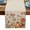 Beige Light Pink Pumpkin Orange, variant on ERUNPONLY Black Beige Botanical Table Runner - 36 Inch Long Eucalyptus Leaves Abstract Art Cotton and Linen Blended Dress Scarves Farmhouse Table Runner for Kitchen Dining, Coffee Table, 13" x 36"