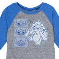 thumbnail image 3 of Disney - Lilo & Stitch - Sketch Drawing Of Stitch - Toddler & Youth Raglan Graphic T-Shirt, 3 of 4