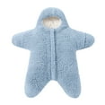 APEXFWDT Newborn Baby Snowsuit Fleece Fuzzy Onesie Outfits Warm Hooded