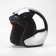 thumbnail image 5 of Casco de coche eléctrico con batería retro para hombre y mujer de Four Seasons, con revestimiento reflectante de espejo plateado, medio casco, gorro de motocicleta genial, 5 of 6