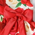 thumbnail image 6 of Elegant Girls' Floral Print Dress Evening Performance Dress, Holiday Performance Dress Princess Dress Special Occasion Dress Princess Dresses Red, 6 of 7
