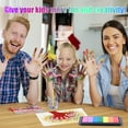 thumbnail image 6 of Washable Ink Pad for Kids – 7 Rainbow Colors Non-Toxic Finger Paint Stamp Pad for DIY Art, Scrapbooking, Rubber Stamps, Hand & Footprints, 6 of 8