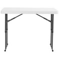 Lifetime 4 Foot Adjustable Rectangle Folding Table, Indoor/Outdoor